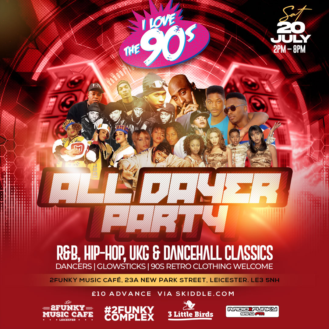 90s party flyer